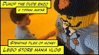 duhop Father surprises son after school trip to LEGO Store mall vlog