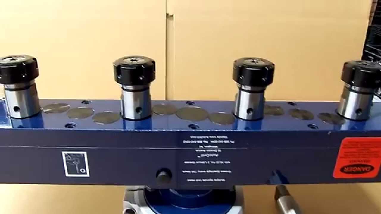 Four Spindle AutoDrill Multi-Drill Example - AutoDrill - YouTube