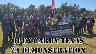 Open Carry Texas 2A Demonstration - Rockwall, Texas