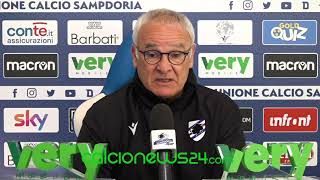 Conferenza stampa Ranieri pre Genoa-Sampdoria