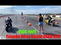 Yamaha R6 vs Suzuki GSXR 600 motorcycle drag racing 1/4 mile 🏍🚦 - 4K UHD