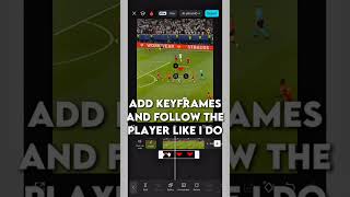 Capcut Tutorial on player track like FC25 #capcut #capcutedit #edit #football