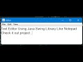 Text Editor like notepad using Java Spring | Project 1
