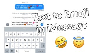 Convert Text to Emoji in Messages in iOS 10 on iPhone and iPad