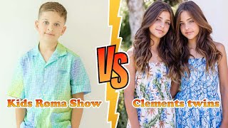 Kids Roma Vs Clements Twins (Ava And Leah Clements) Transformation 👑 New Stars From Baby To 2023