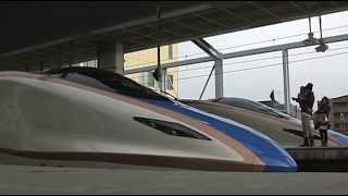 E7系 長野新幹線あさま528号～長野駅出発 150125 Shinkansen E7 series F11編成