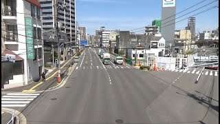 羽衣町交差点と吉島公園西交差点　（広島市中区　2021.4.9）