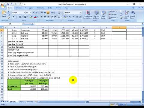 Contoh Soal Ms Excel Beserta Jawabannya - Foto Modis