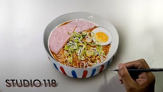 【ジブリ飯】崖の上のポニョ　ポニョらーめん　描いてみた