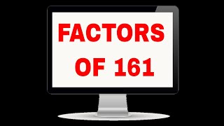 Factors of 161