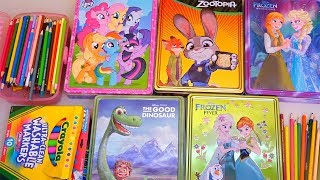 Speed Coloring Zootopia, Frozen, MLP ! Toys and Dolls Fun Activities for Children | Sniffycat
