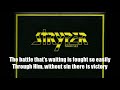 stryper soldiers under command lyrics on screen