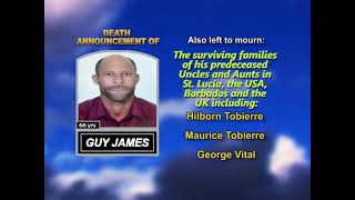 Guy James ~ Long Obituary