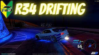 Nissan Skyline R34 GTR Drifting In GTA | JDM Drift Phonk Music