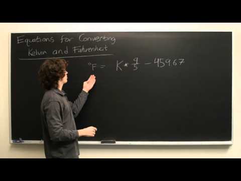 Equation for Kelvin to Fahrenheit Equation for Kelvin to Fahrenheit