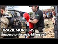 Brazil police find remains, suspects confess in search for men