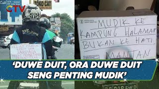 Tingkah Unik Sejumlah Pemudik Selipkan Cerita Menarik