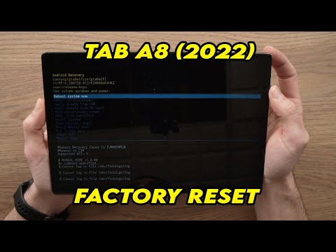 Samsung Galaxy Tab A8 (2022): How to factory reset (hard reset)