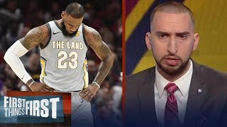Nick Wright: LeBron looks dispirited this month | FIRST THINGS FIRST