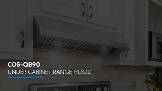 Cosmo Appliances COS-QB90 Under Cabinet Range Hood | Product Showcase