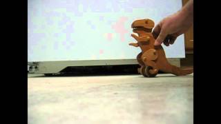 T Rex Dinosaur animated wood toy