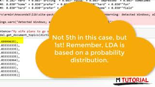 Tutorial Python from zero to hero #13 Topic Modeling LDA # M Tutorial