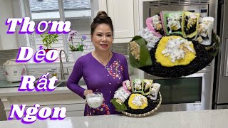 124 - Cách Nấu Xôi Nếp Than Công Thức Đơn Giản, Xôi Mềm, Dẻo Và Rất Thơm Ngon
