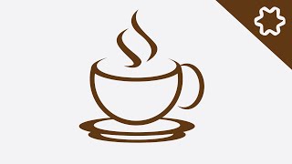 Logo Design illustrator / Simple Logo Design / How to Make Coffee Shop Logo Design