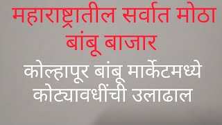 कोल्हापूर मधील महाराष्ट्रातील सर्वात मोठया बांबू मार्केटला पाटलोबा पाटील यांची भेट