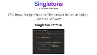 Singleton - A pattern we Love to Hate
