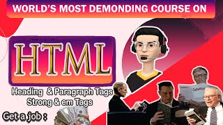 HTML Tutorial : Headings & Paragraphs Tags Bold italic + more | Web Development Tutorials #4
