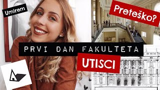 PRVI DAN ARHITEKTONSKOG FAKULTETA - 2018. | vlog | Ana Gligorijević