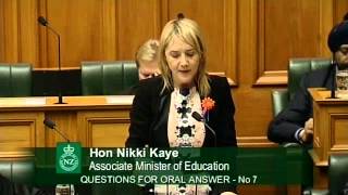 26.9.13 - Question 7: David Bennett to the Associate Minister of Education