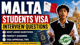 Malta Student Visa Interview Questions (2026) | Most Asked + Best Answers 🇲🇹🇳🇵