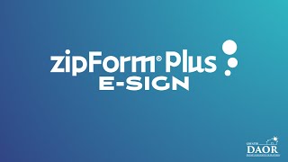 ZipForm + E Signing Docs