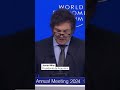 Javier Milei en Davos: 