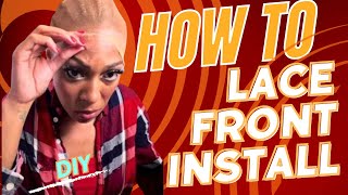 How to install a lace front wig and style