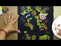 how to do nib painting flower frame nib painting for beginners nib painting tutorial