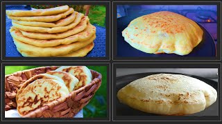 Balloon Flatbread Recipe -Turkish Bazlama Recipe - Traditional Bread -Very Simple!