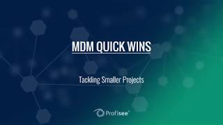 Master Data Success - Tackle smaller projects