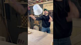 Turning an epoxy bowl with scrap cherry, makeup, and expired epoxy #lathe #woodworking #diy