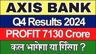 AXIS BANK Q4 RESULTS 2024 | AXIS BANK SHARE PRICE | AXIS BANK SHARE NEWS | TARGETS TOMORROW |