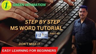 Microsoft Word Tutorial Bangla | MS word tutorials for beginners |part3