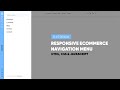 Responsive Navbar Using HTML CSS and Javascript for Ecommerce
