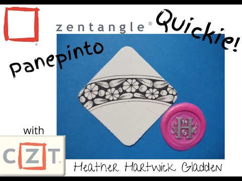 Zentangle Quickie Panepinto Youtube