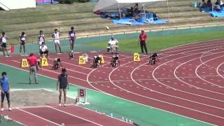 2014 0831 北陸選手権大会 男子100m 予選7組