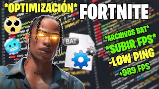 🎯 TRUCO Secreto para MÁS FPS y MENOS Input Lag en Fortnite | Optimización con Archivos .BAT 🚀