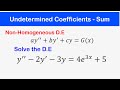 🔵21e - Method of Undetermined Coefficients 5 - G(x) = Sum of Functions