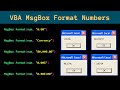 Excel VBA Format Numbers in MsgBox
