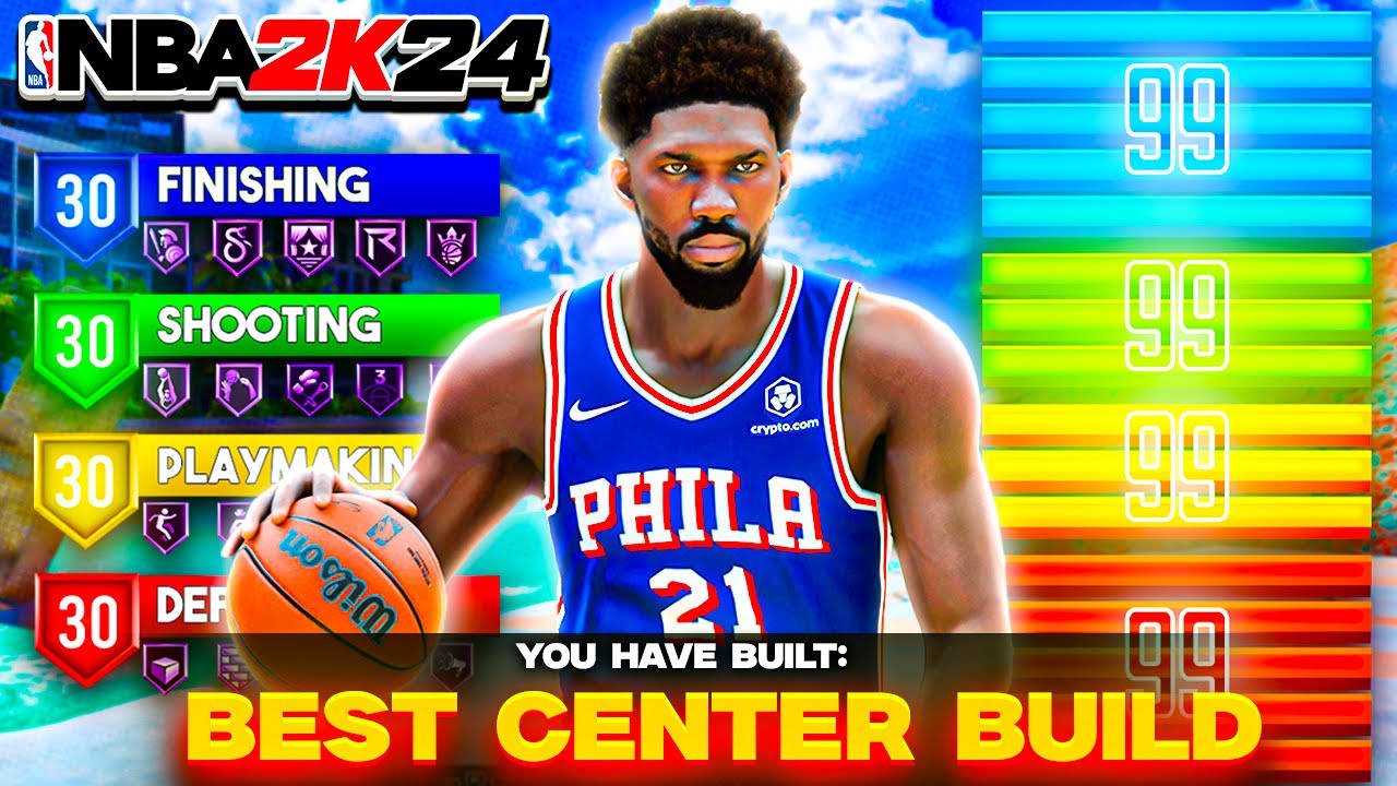 THE BEST CENTER BUILD IN NBA 2K24... (IM BLITZIN BUILD) - YouTube